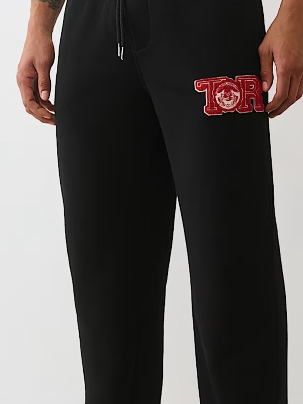 NWT True Religion World Tour Champs Sweatpants Women’s XS Black Jogger Fleece